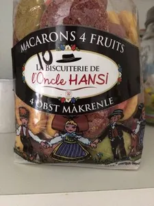 Macarons saveur 4 fruits