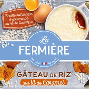 Gâteau de riz sur lit de caramel