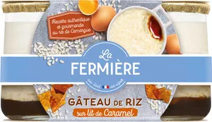 Gâteau de riz sur lit de caramel