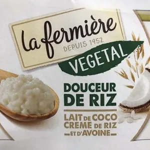 Douceur de riz lait de coco creme de riz & d'avoine
