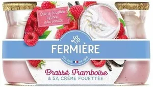 Brassé framboise et sa crème fouettée 2 x 120 g