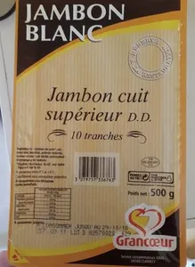 Jambon cuit supérieur d. D.