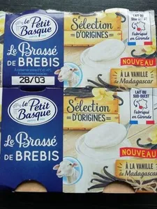 Le brassé de brebis Vanille