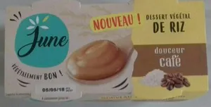 Dessert végétal de riz douceur café