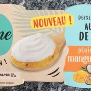 Dessert vegetal au lait de coco