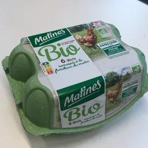 œufs de Poules élevées en plein air Bio