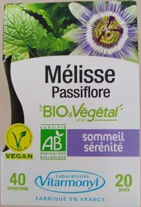 Vitarmonyl Mélisse Passiflore comprimés