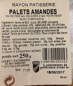 Palets Amandes