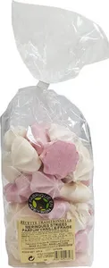 Sachet meringues parfums vanille/fraise 200g