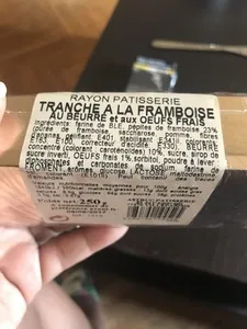 Tranches à la Framboise au beurre et aux œufs frais