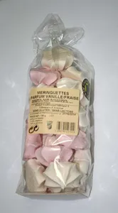 Meringuettes parfum vanille/fraise