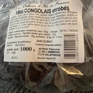 Mini congolais enrobés