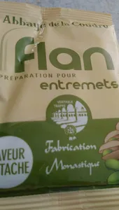Préparation pour flan à la pistache