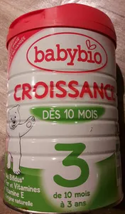 Croissance 3 Dès 10 mois