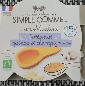 Butternut  quinoa et champignons