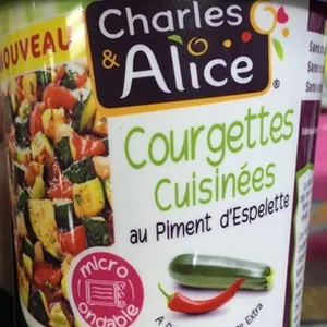 Courgettes cuisinées au piment d'espelette