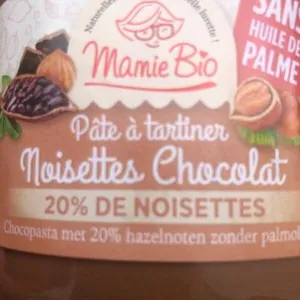 Pâte à tartiner noisettes chocolat
