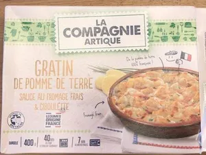Gratin de pomme de terre sauce au fromage frais et ciboulette