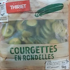 Courgettes en rondelles