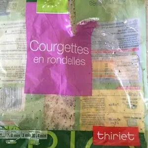 Courgettes en rondelles