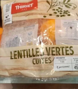 Lentilles vertes cuites