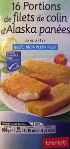 Filets de Colin d'alaska