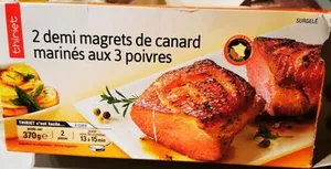 2 demi magrets de canard mariné aux trois poivres