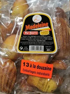 Madeleines pur beurre JODIM, 13 sachets individuels
