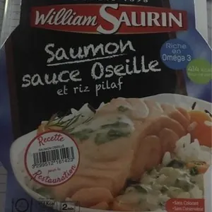 Saumon sauce oseille et riz pilaf