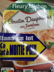 Fleury Michon Gratin Dauphinois x2-50% Sur Le 2ème