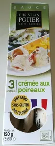 Crémée aux poireaux Christian Potier maître saucier