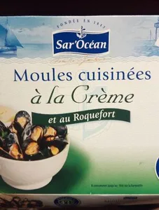 Moules cuisinées à la crème et au roquefort