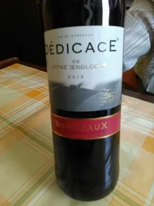 DEDICACE de NOTRE OeNOLOGUE