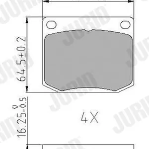 Bromsbelägg JURID 571358J
