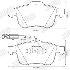 Bromsbelägg JURID 573350JC
