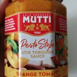 Pesto style orange tomato