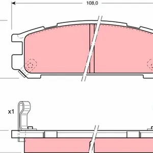 Bromsbelägg TRW GDB990