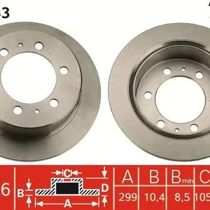 Bromsskiva TRW DF4133