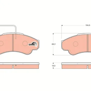 Bromsbelägg TRW GDB1518