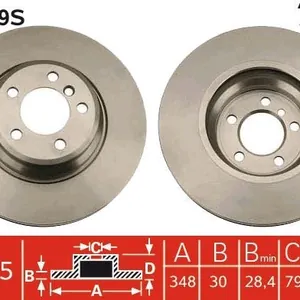 Bromsskiva TRW DF4349S