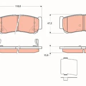 Bromsbelägg TRW GDB3419