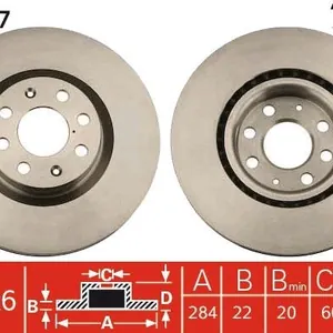 Bromsskiva TRW DF4737