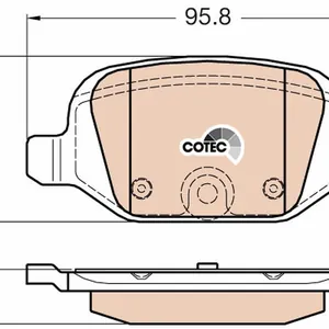 Bromsbelägg TRW GDB1981