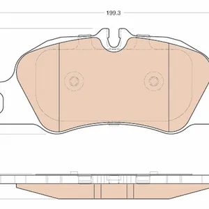 Bromsbelägg TRW GDB1990