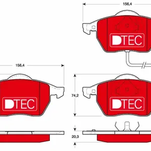 Bromsbelägg TRW GDB1403DTE