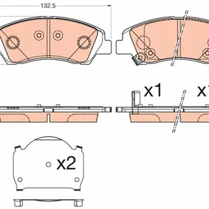 Bromsbelägg TRW GDB3618
