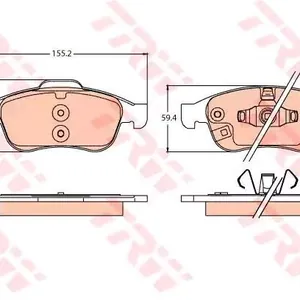 Bromsbelägg TRW GDB2111