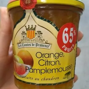 Confiture orange, citron, pamplemousse