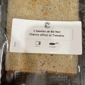 Galettes chevre affine et tomate