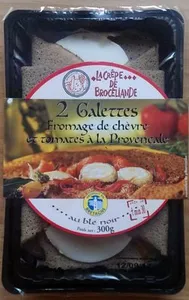 Galettes fromage de chèvre et tomates à la provençale